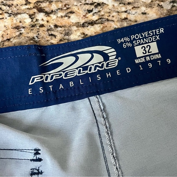 Pipeline Men's Board Shorts 20" Outseam Size 32 Beach Coastal Hippie Surfer - Picture 5 of 6